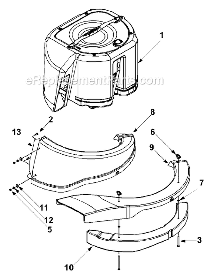 Page A Diagram and Parts List for 13A-344-700 2004 Yard Machines Lawn Tractor